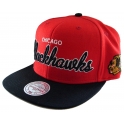 Mitchell And Ness - Casquette Snapback Chicago Blackhawks - NHL - Script