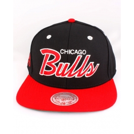 Mitchell And Ness - Casquette Snapback Chicago Bulls - Script