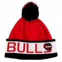 MITCHELL And NESS - Bonnet à pompon NBA - Chicago BULLS - Block Cuff - MN-NBA-KK39Z-CHIBUL-RED-OS