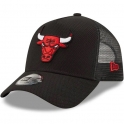 New Era - Casquette Trucker Black Base - Chicago Bulls