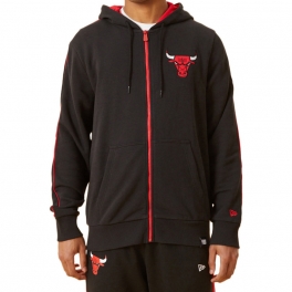 New Era - Sweat-shirt zippé à capuche  - Contrast - Chicago Bulls
