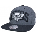 MITCHELL And NESS - Casquette Snapback Los Angeles Kings - AllWhite - Grey