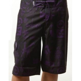LRG Short de bain - Board Short 2 - Black / Purple