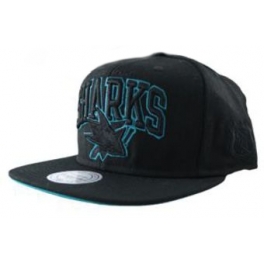 MITCHELL And NESS - Casquette Snapback San José SHARKS - Black Taw Colp